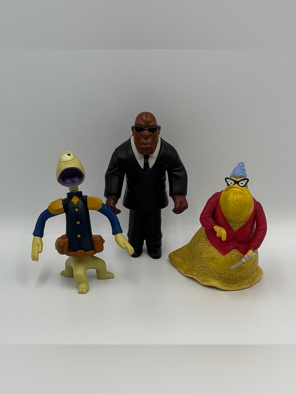 Y2K Vintage Disney Toy Lot Lilo & Stitch Mr Bubbles & Pleakley Monsters Inc Roz